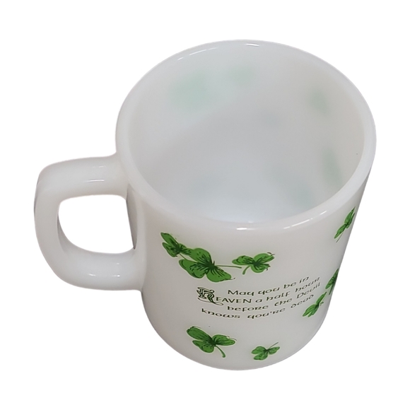 Vintage 70's Anchor Hocking Fire-King Milk Glass Mug - Picture 5 of 8